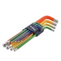 Hand Tool Sets | Wiha Tools 66980 9-Piece Ball End Color Coded Metric Hex L-Key Set image number 2
