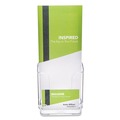 Office Jansan | Deflecto 78601 4.38 in. x 4.25 in. x 7.75 in. DocuHolder for Countertop/Wall-Mount with Card Holder - Clear image number 5