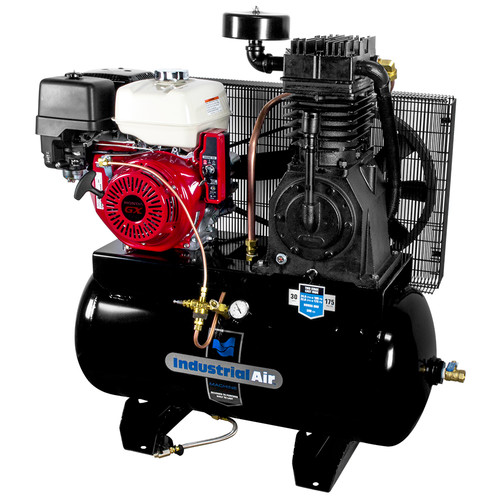 Stationary Air Compressors | Industrial Air IH1393075 13 HP 30 Gallon Oil-Lube Honda Engine Truck Mount Air Compressor image number 0