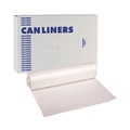 Trash Bags | Boardwalk V8046HNKR02 45 Gallon 13 microns 40 in. x 46 in. High-Density Can Liners - Natural (25 Bags/Roll, 10 Rolls/Carton) image number 1