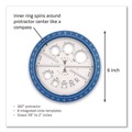 Office & Office Supplies | Maped Helix 36002 2 in. Ruler Edge Plastic 360 Degree Angle and Circle Maker 2-in-1 Protractor and Compass Tool - Random Assorted Color image number 2