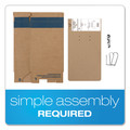 Office Jansan | Globe-Weis B50H 11 in. x 8.5 in. 3.13 in. Capacity 2 Rings COLUMBIA Recycled Binding Cases - Kraft image number 6