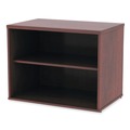 Office Filing Cabinets & Shelves | Alera ALELS593020MC Open Office Desk Series 29.5w x 19.13d x 22.78h Low Storage Cabinet Credenza - Medium Cherry image number 6
