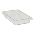  | Rubbermaid Commercial FG330400CLR 5 Gallon 12 in. x 18 in. x 9 in. Food/Tote Box - Clear image number 1