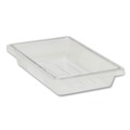 Office Jansan | Rubbermaid Commercial FG330400CLR 5 Gallon 12 in. x 18 in. x 9 in. Food/Tote Box - Clear image number 1