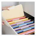 Mothers Day Sale! Save an Extra 10% off your order | Universal UNV16123EE 2-Ply 1/3-Cut Assorted Top Tab File Folders - Legal Size, Manila (100/Box) image number 3