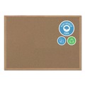  | MasterVision SB1420001233 72 in. x 48 in. Oak Wood Frame Earth Cork Board - Tan Surface image number 6