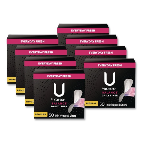 Skin Care & Personal Hygiene | Kimberly-Clark 42489 Balance Daily Wrapped Panty Liners with Light Absorbency (8/Carton) image number 0