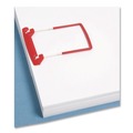 Binders & Binding Supplies | Smead 68260 2 in. Capacity 2.75 in. Center to Center U-Clip Bonded Fasteners - Red/White (100/Box) image number 3