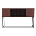  | Alera ALELSHH60MC Open Office Desk Series 59 in. x 15 in. x 36.38 in. Hutch - Medium Cherry image number 1