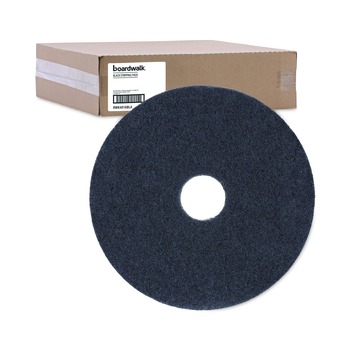 Boardwalk 16 in. Diameter Stripping Floor Pads - Black (5/Carton)