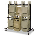  | Safco 4199BL Two-Tier Chair Cart, 64-1/2w X 33-1/2d X 70-1/4h, Black image number 1