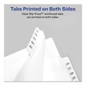 Office Jansan | Avery 01703 11 x 8.5 Allstate Style Preprinted Legal Exhibit Side 51 to 75 Tab Index Dividers - White (25-Pieces/Set) image number 5