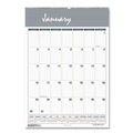 Calendars & Planners | House of Doolittle 334 22 in. x 31.25 in. 12-Month (Jan-Dec 2026) Bar Harbor Recycled Wirebound Monthly Wall Calendar - White/Blue/Gray Sheets image number 0