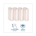 Trash Bags | Boardwalk V7658MNKR02 38 in. x 58 in. 11 mic 60 gal. High-Density Can Liners - Natural (200/Carton) image number 4