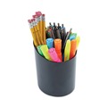 Office Jansan | Universal UNV08108 4-1/4 in. x 5-3/4 in. Recycled Plastic Big Pencil Cup - Black image number 3