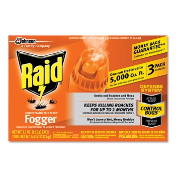 Raid 1.5 oz. Aerosol Spray Concentrated Deep Reach Fogger (12/Carton)