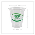  | Eco-Products EP-CC16-GSPK 16 oz. GreenStripe Renewable and Compostable Cold Cups - Clear (50/Pack) image number 6