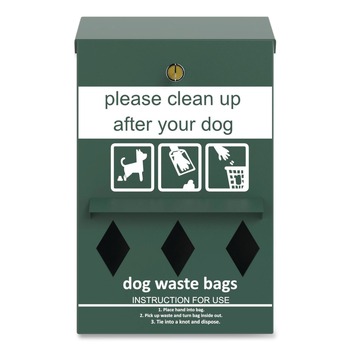 Furloo Wall-Mount Pet Waste Roll Bag Dispenser - Green