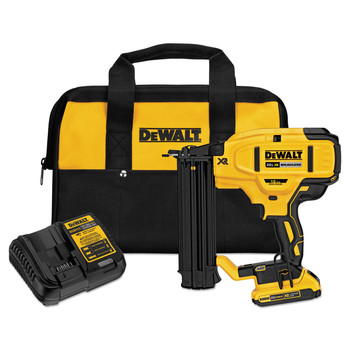 NAILERS | Dewalt 20V MAX XR Lithium-Ion 18 Gauge Cordless Brad Nailer Kit (2 Ah)