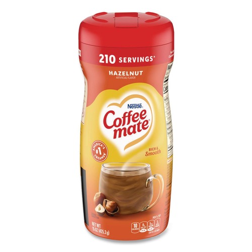Food Service | Coffee-Mate 12036068 15 oz. Canister Creamer Powder - Hazelnut image number 0