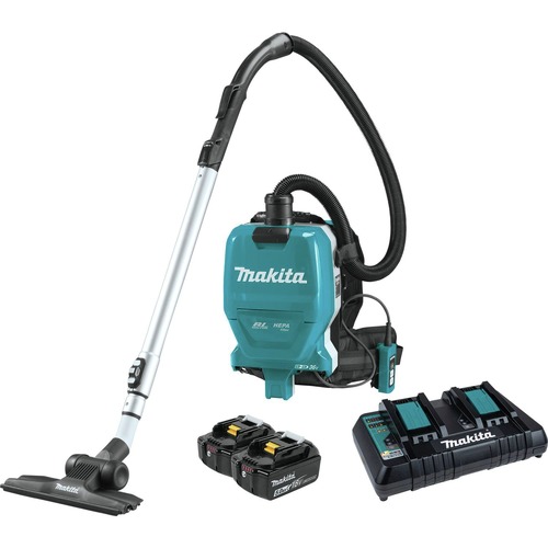 Vacuums | Factory Reconditioned Makita XCV09PT-R 36V (18V X2) LXT Brushless Lithium-Ion 1/2 Gallon Cordless HEPA Filter Backpack Dry Vacuum Kit with 2 Batteries (5 Ah) image number 0