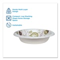  | Dixie SX20PATH Pathways Heavyweight 20 oz. Paper Bowls - Green/Burgundy (500/Carton) image number 3