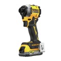 Impact Drivers | Dewalt DCF850E1 20V MAX ATOMIC Brushless Lithium-Ion Cordless 1/4 in. Impact Driver Kit (1.7 Ah) image number 2