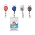 Office Jansan | Advantus 75552 30 in. Extension Carabiner-Style Retractable ID Card Reel - Assorted (20/Pack) image number 2