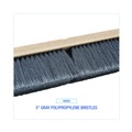 Cleaning & Janitorial Supplies | Boardwalk BWK20436 3 in. Gray Flagged Polypropylene Bristles 36 in. Brush Floor Brush Head image number 1