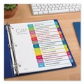 Office Jansan | Avery 11847 11 in. x 8.5 in. 12-Tab Jan. to Dec. Customizable TOC Ready Index Multicolor Tab Dividers - White (1 Set) image number 3