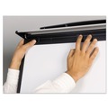  | MasterVision EA48066720 29 in. x 41 in. Platinum Mobile Easel - White Surface/Black Plastic Frame image number 3