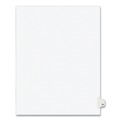  | Avery 01074 10-Tab '74-ft Label 11 in. x 8.5 in. Preprinted Legal Exhibit Side Tab Index Dividers - White (25-Piece/Pack) image number 0