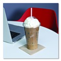 Cutlery | Boardwalk BWKJSTW775S24 7.75 in. Wrapped Jumbo Plastic Straws - White/Red Stripe (400/Pack, 25 Packs/Carton) image number 3