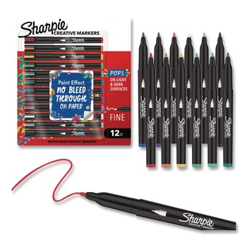 Sharpie Fine Bullet Tip Creative Markers - Assorted (12/Pack)