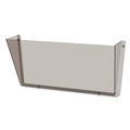 Desktop Organizers | Deflecto 63202 Unbreakable DocuPocket 14.5 in. x 3 in. x 6.5 in. Letter Size Wall File - Smoke image number 0