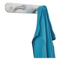 Office Jansan | Safco 4200 12 in. x 2-3/4 in. x 2 in. Two Hooks Metal Nail Head Wall Coat Rack - Satin Aluminum image number 2