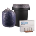 Cleaning & Janitorial Supplies | Boardwalk BWK533 38 in. x 58 in. 1.1 mil 60 gal. Recycled Low-Density Polyethylene Can Liners - Clear (100/Carton) image number 1