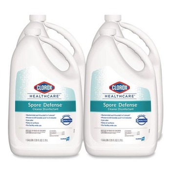 Clorox Healthcare Spore Defense 1-Gallon Refill Bottle Open System Cleaner Disinfectant (4/Carton)