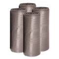 Trash Bags | Boardwalk H6639SGKR01 33 Gallon 1.1 mil 33 in. x 39 in. Perforated Roll Low-Density Can Liners - Gray (25 Bags/Roll, 4 Rolls/Carton) image number 0