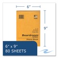 Notebooks & Pads | Roaring Spring 12103 6 in. x 9 in. Green 80-Sheets Gregg Rule Steno Pad - Brown Cover - (72/Carton) image number 6