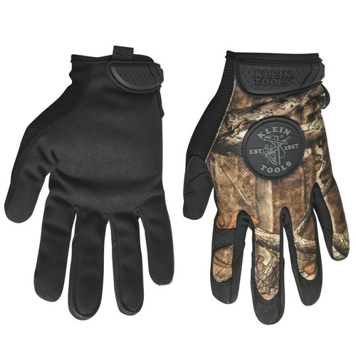 Work Gloves | Klein Tools 40208 Journeyman Camouflage Gloves - Medium image number 0