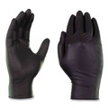 Disposable Gloves | Ammex GWBEN46100 6 mil Powder-Free Nitrile Exam Gloves - Large, Black (1000/Carton) image number 1
