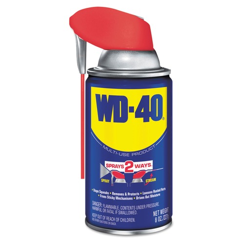 WD-40 WDC 490026 Smart Straw Spray Lubricant, 8 Oz Aerosol Can, 12/carton image number 0
