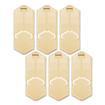 Boardwalk 5.22 oz Vertical Urinal Screen - Summer Sunshine Scent/Yellow (6/Carton)