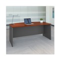 Office & Office Supplies | Bush WC24446 71.13 in. x 36.13 in. x 29.88 in. Series C Collection Bow Front Desk - Hansen Cherry/Graphite Gray image number 1
