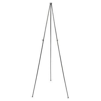 Quartet 62.38 in. Maximum Height Steel Full Size Instant Easel - Black