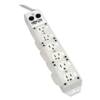 PRODUCTS | Tripp Lite PS-615-HG-OEM Medical-Grade Power Strip For Patient-Care Vicinity, 6 Outlets, 15 Ft Cord