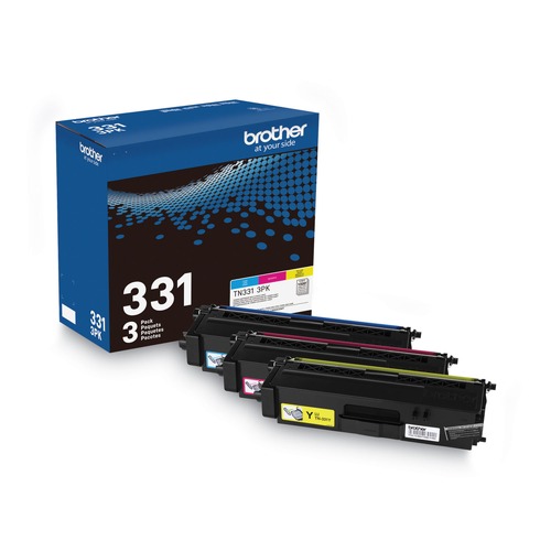 Ink & Toner | Brother TN3313PK 1,500 Page-Yield Toner - Cyan/Magenta/Yellow (3/Pack) image number 0
