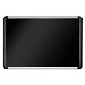 Bulletin Boards | MasterVision MVI050301 SoftTouch 48 in. x 36 in. Aluminum Frame Fabric Surface Bulletin Board - Black image number 0